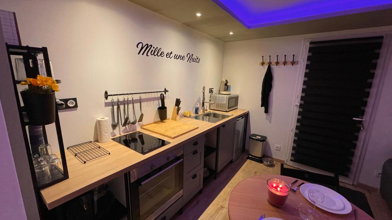 Mille Et Une Nuit, Appartement Classe 3 Etoiles En Rdc Avec Exterieur Et Parking Dole Luaran gambar